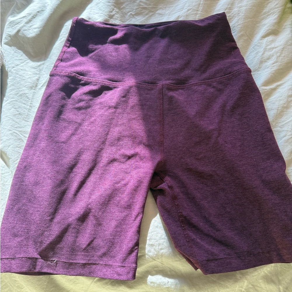 Beyond Yoga Deep Purple Bike Shorts